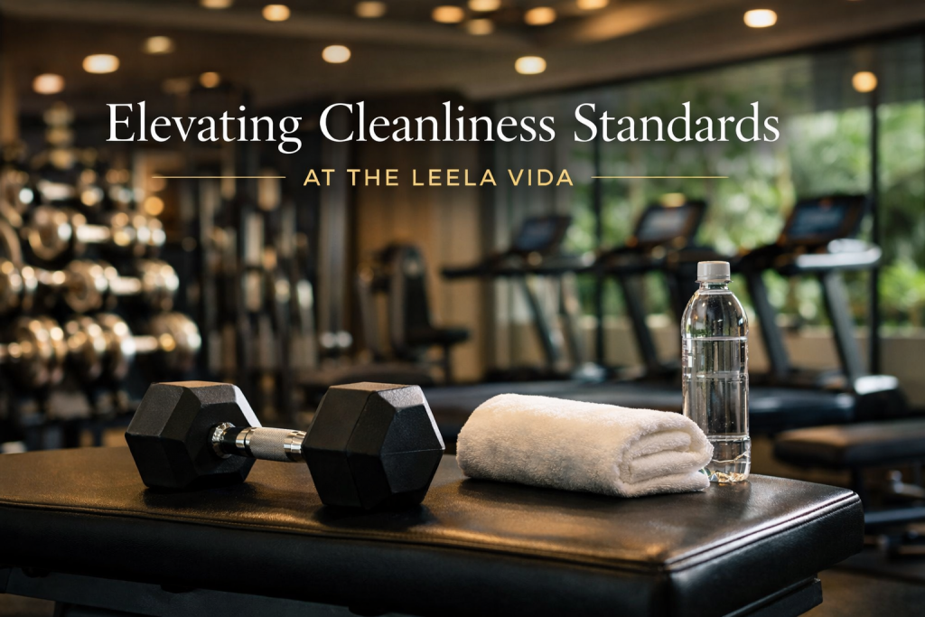 Clean gym equipment prepared for use in a premium gym in Barbados