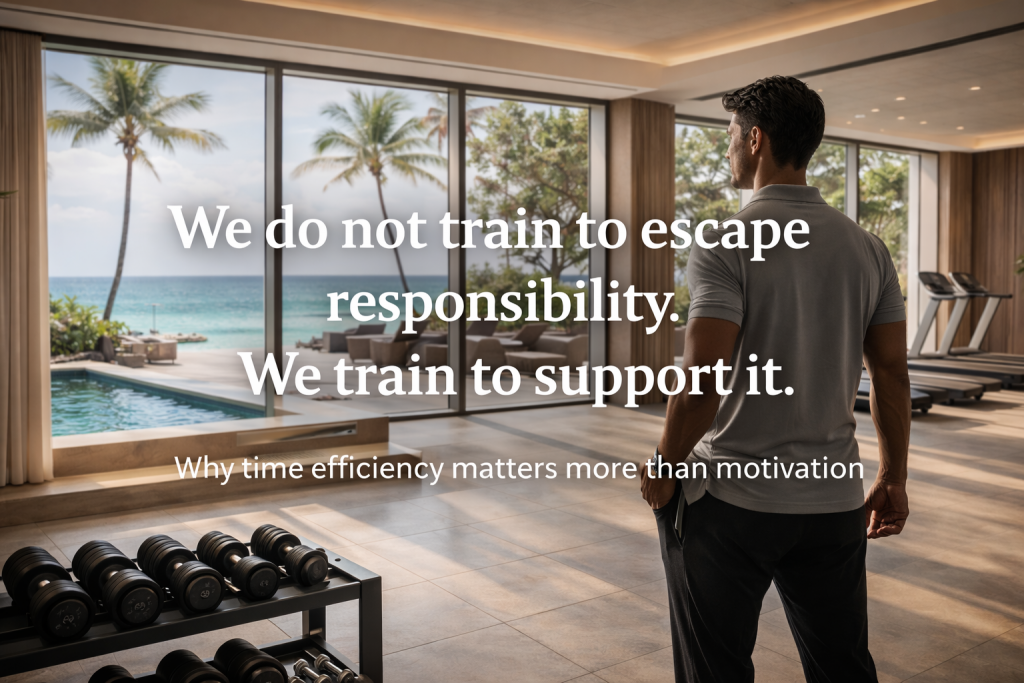Premium gym in Barbados focused on purpose-driven training, calm space, and oceanfront environment