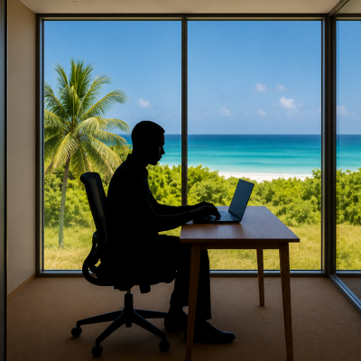 Office at the Leela Vida