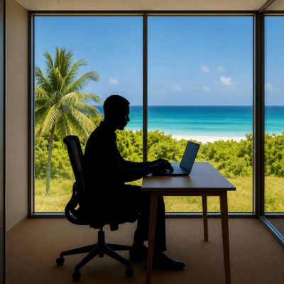 Office at the Leela Vida