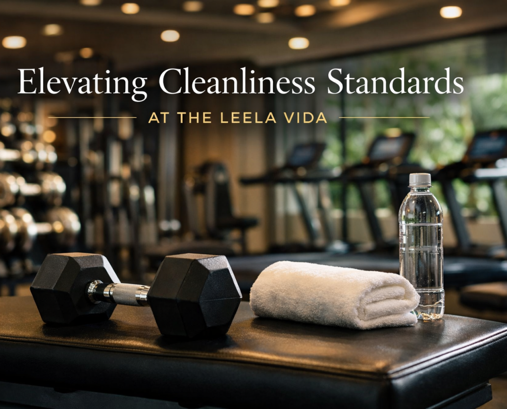 Clean gym equipment prepared for use in a premium gym in Barbados